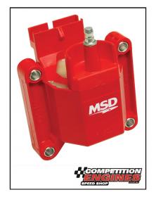 MSD-8227  MSD Ignition Coil High Performance, Red, 1983-1997 Ford TFI style, Individual, 44,000 Volts